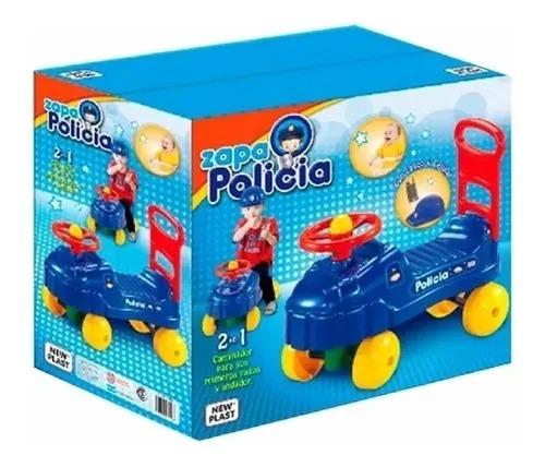 NEW PLAST 20196 ANDADORES POLICIA E/CAJA     ZAPATILLAS PATAPATA ANDARIN CAMINADOR 50X27CM