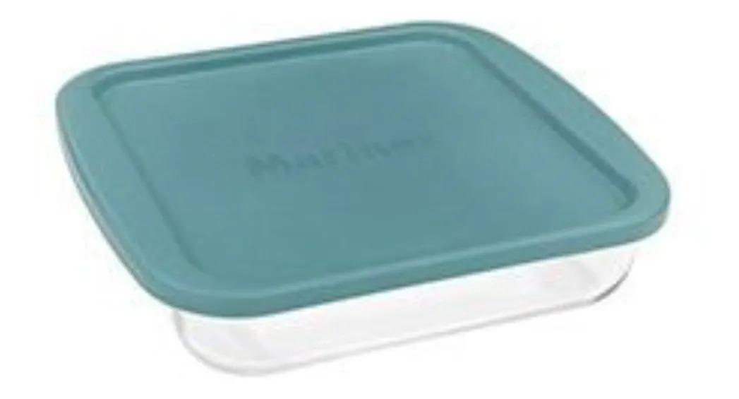 MARINEX-6222-11 FUENTE CUADRADA C/TAPA PLAST 22X22CM 1.8L MICROONDA,LAVAVAJILLA,HORNO GYE.