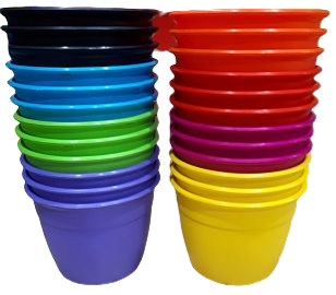 BERU.MACETAS SIMIL BARRO Nº16                REFORZADO 12CM ALTO-16CM DIAM.