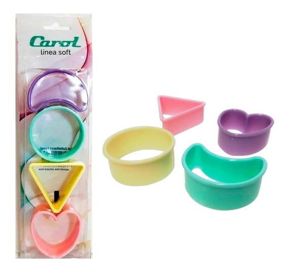 CAROL MOLDES P/GALLETITAS X4 PASTEL          1306