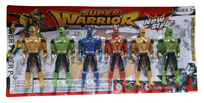 SB.MUñECOS POWER RANGER X6 E/BL 50411        X36X17X2CM