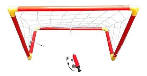 SB.ARCOS DE FUTBOL GDE 52574 65X45X35 E/BOL  PELOTITAS + INFLADOR