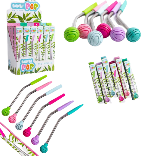 CIMARRON BOMBILLAS X1-2208-BOMBI POP         CAñO DE ACERO BOQUILLA Y FILTRO PLASTICO