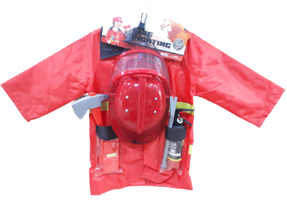 KK DISFRAZ DE BOMBEROS E/BOL SD22569 CASCOS  -MARTILLOS-TELEFONOS-MATAFUEGOS HALLOWEEN