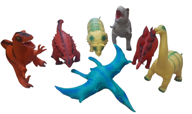 DINOSAURIOS DE GOMA GRANDE 40CM VARIOS MODELOS T-REX