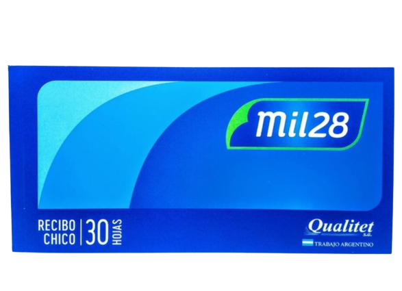 MIL28 RECIBOS CHICOS X 30 -8002-             TALONARIOS