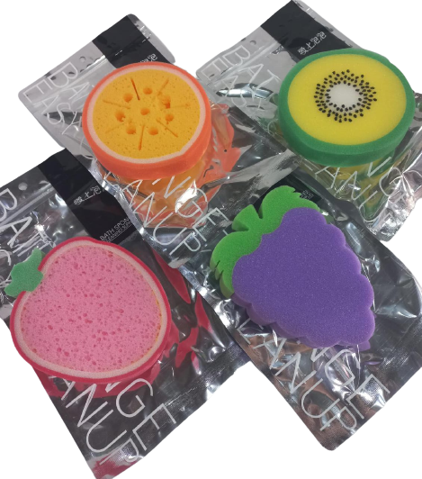 KK ESPONJAS DE BAÑO FRUTAS E/BL NS319828     15CM