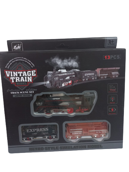 KK TRENES + PISTAS 13PCS E/CAJA SD22810/11385LOCOMOTORAS C/LUZ