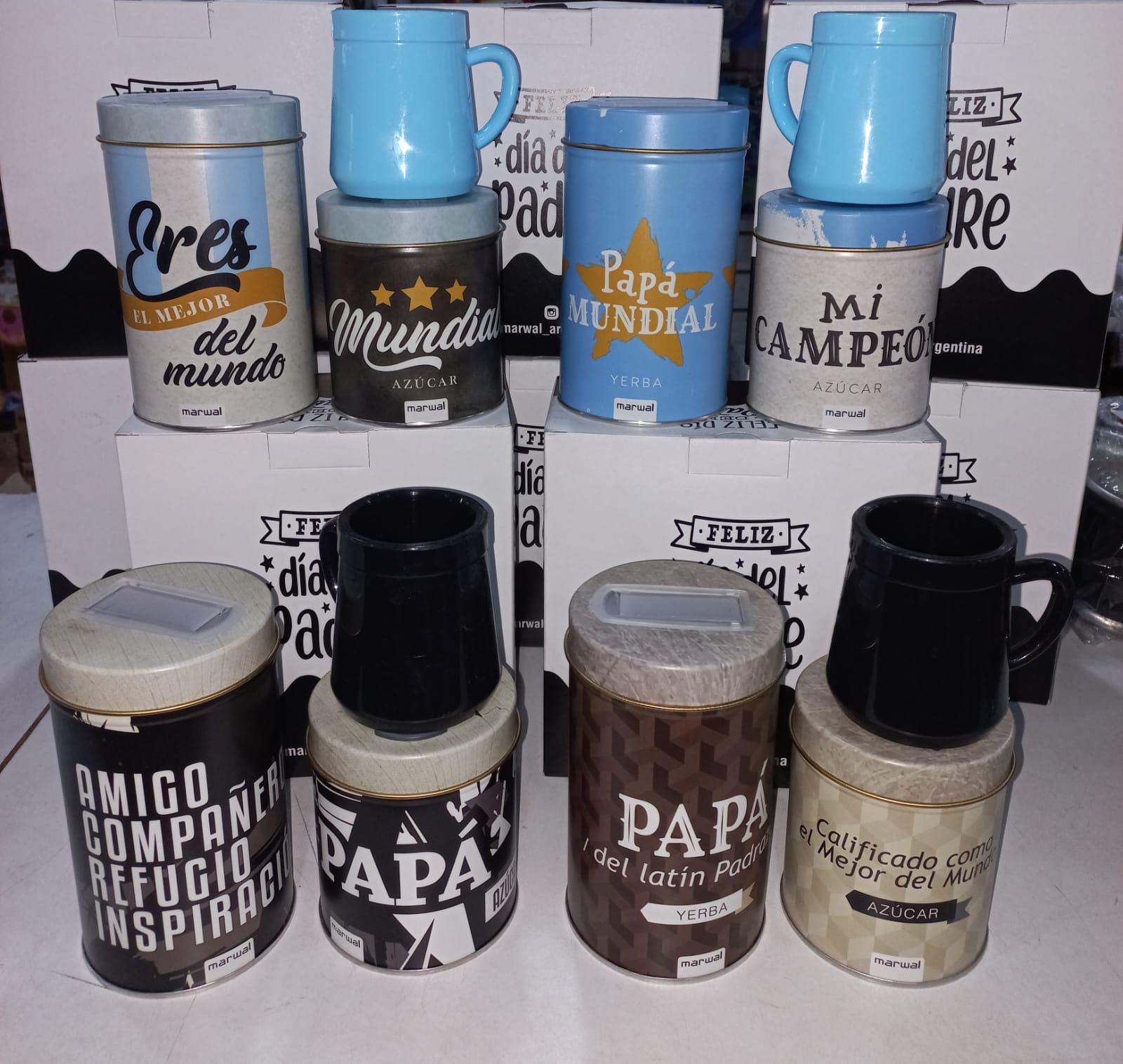 ELE.MATES+2 LATAS LITOGRAFIADAS PAPA 22/31   VARIOS DISEñOS CAJA REGALOS 22/33 PADRE