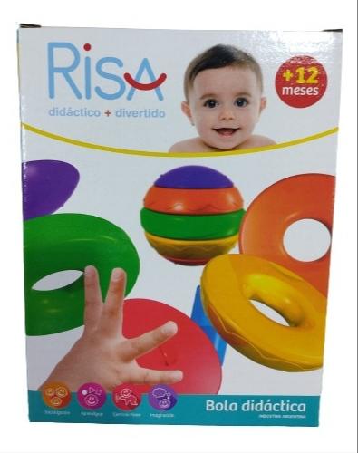 MARA.0106 PELOTA DIDACTICA E/CAJA 6 PIEZAS ENCASTRE INFANTIL PLASTICO