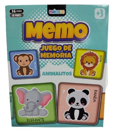 GATO G.4003 JUEGO DE MEMORIA ANIMALES E/CAJA MEMO 36 FICHAS