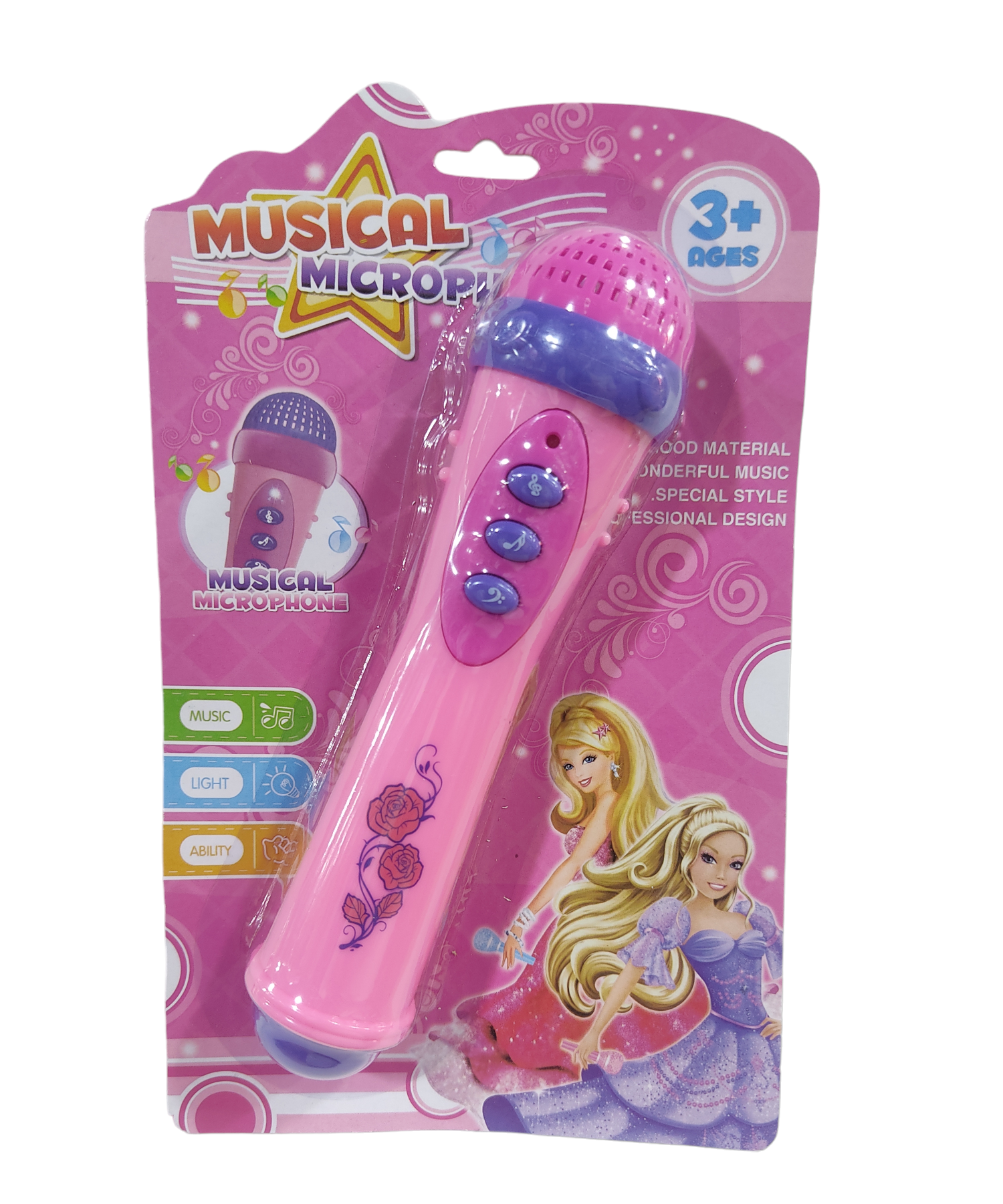 MAR-PLAST MICROFONOS INFANTIL 179231 MUSICAL 20CM C/LUZ