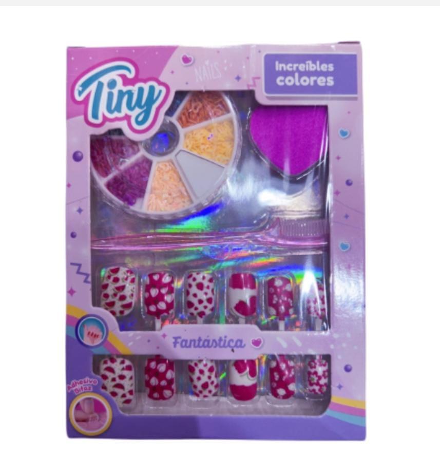 SB.SET DE UñAS POSTIZAS +ACC E/CAJA TINY 53822  NAILS