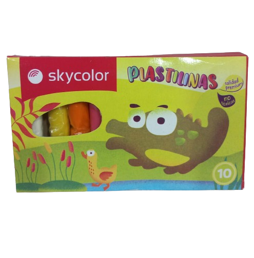 SKY PLASTILINAS X10U E/CAJA JJ025-10