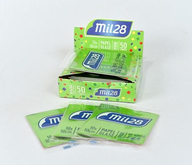 MIL28 PAPEL GLACE X100 METALIZADO