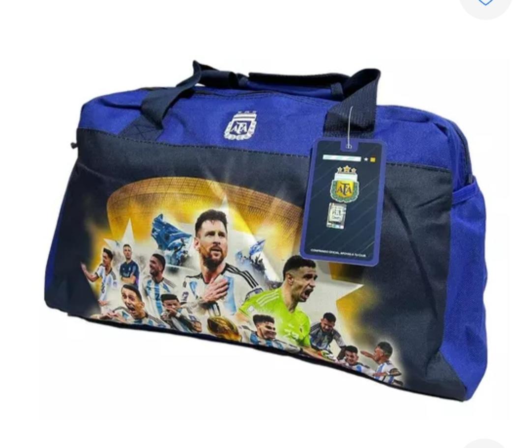 AL.BOLSOS DEPORTIVO ARGENTINA BOLV-AFA0340X22X24CM 1 CIERRE 2 BOLSILLO ORIGINAL