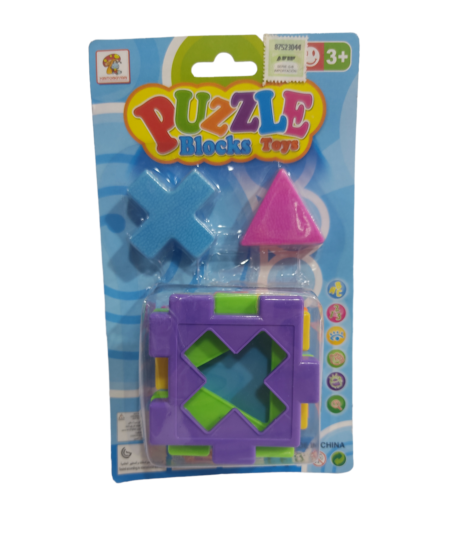 PACO.JUEGOS DIDACTICOS P/BEBE X8PCS E/BL.17069 ENCASTRES