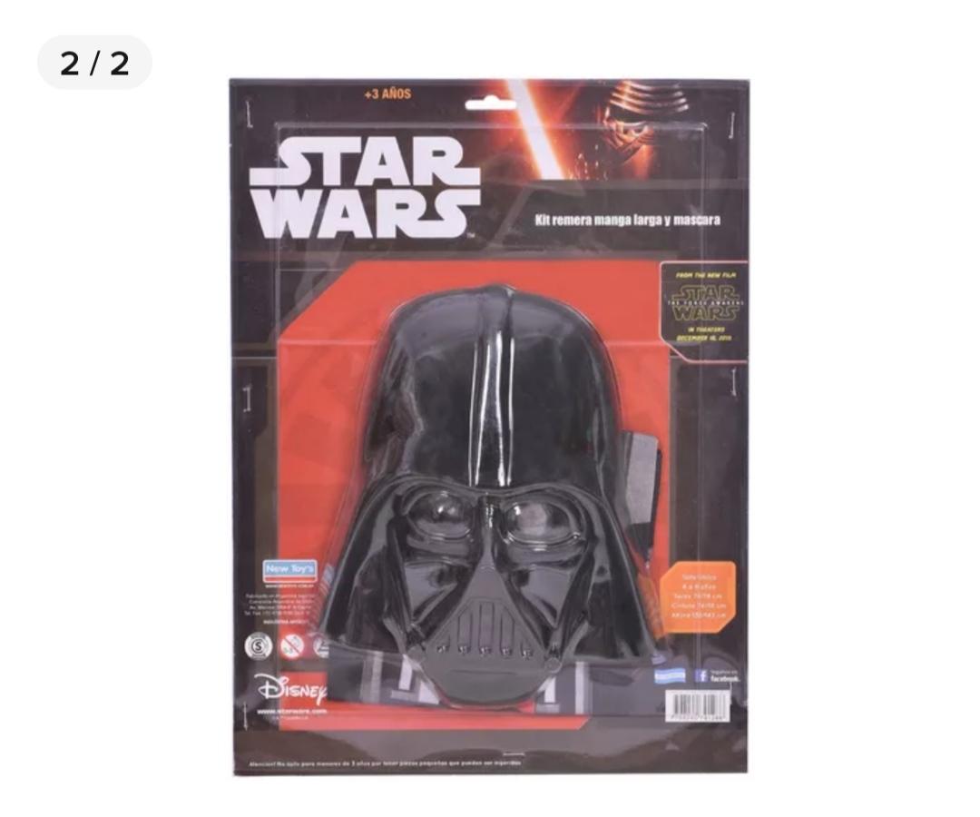 ORI.MASCARAS + REMERAS DARTH VADER E/BL NTAD2172 HALLOWEEN