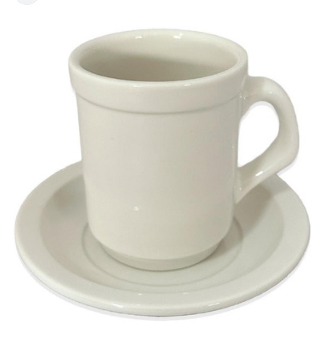 G.TAZAS+PLATOS CAFE AMERICANO PORCELANA 8X6CM5011-1011