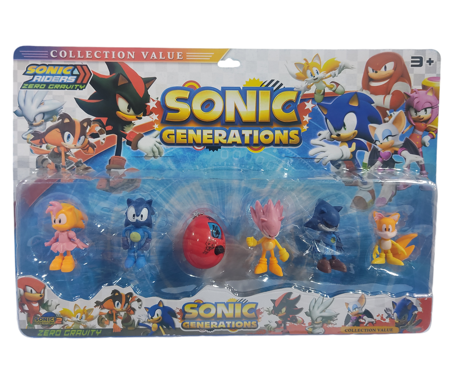 MI.MUñECOS SONIC GENERACION X6U E/BL