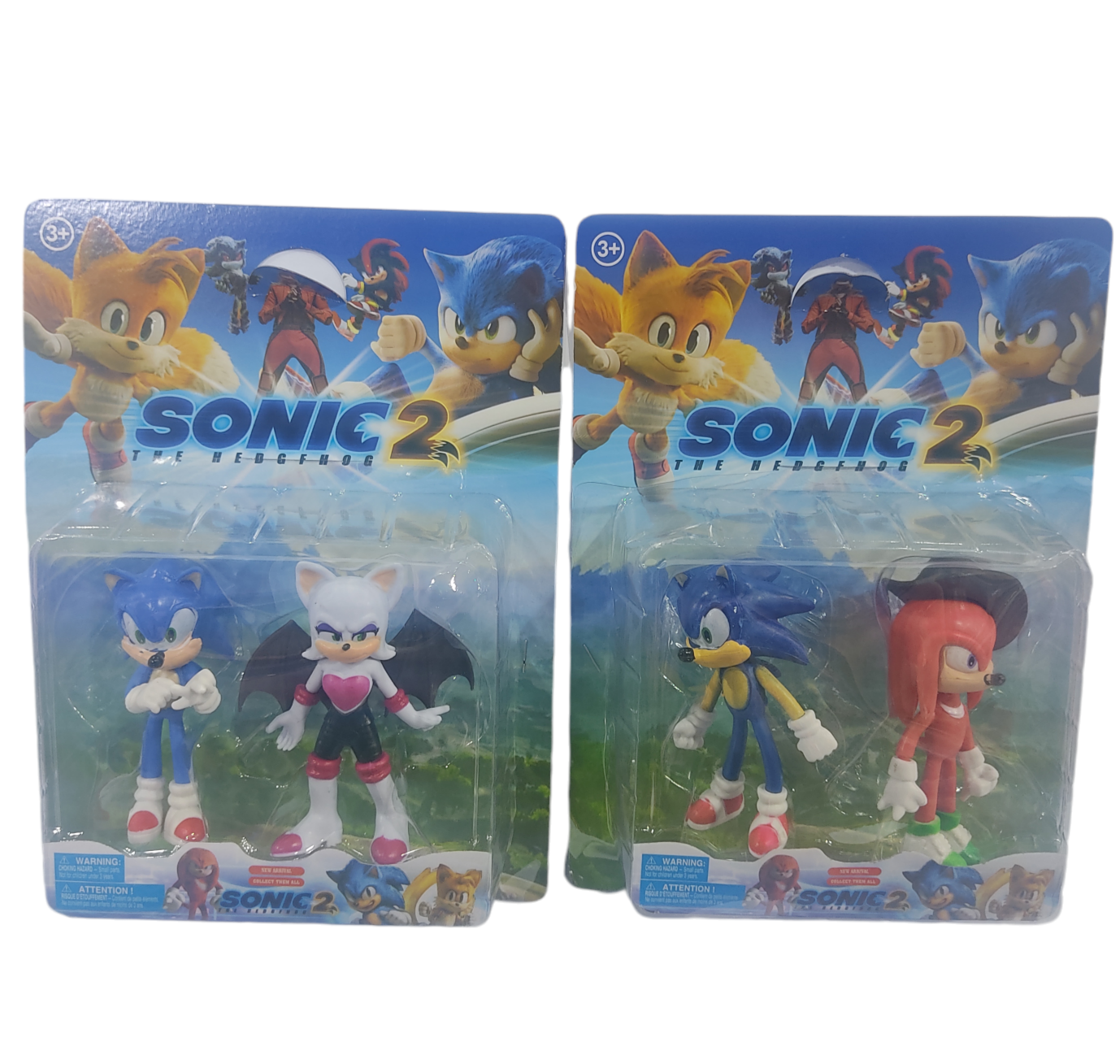 MI.MUñECOS ( SONIC 2) X2U E/BL 19X25CM