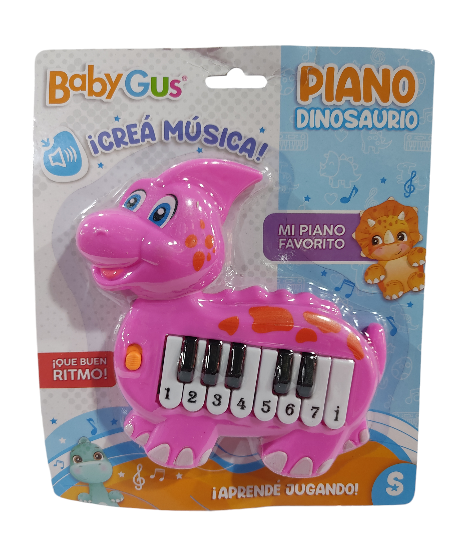 SB.PIANOS DINOSAURIOS E/BL 24X20X4CM 52624