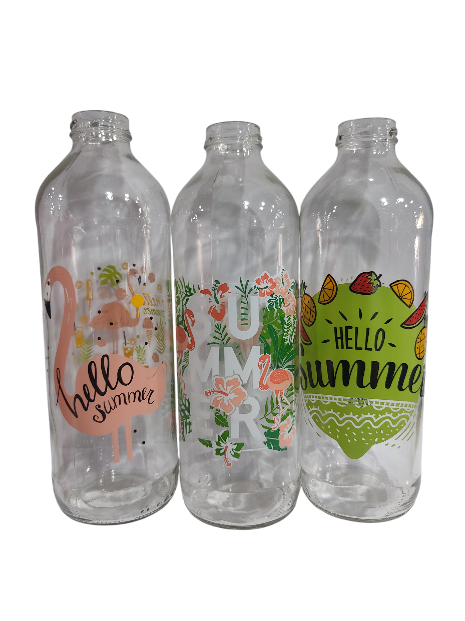 MES.BOTELLAS VIDRIO 1LT ESTAMPADAS