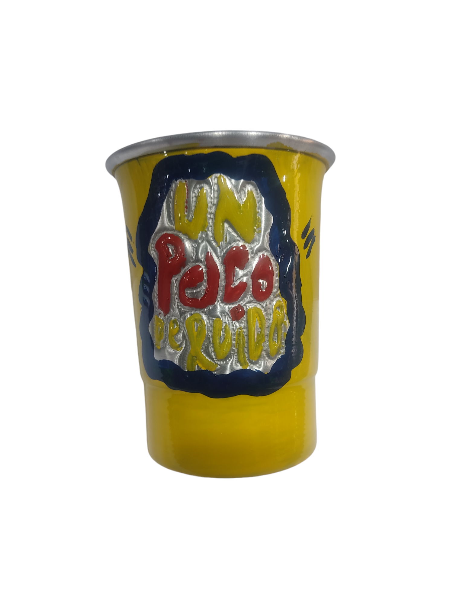 ALE.VASOS 500ML PINTADO FULL ALUMINIO CINCELADOS FUTBOL RIVER BOCA UN POCO DE RUIDO