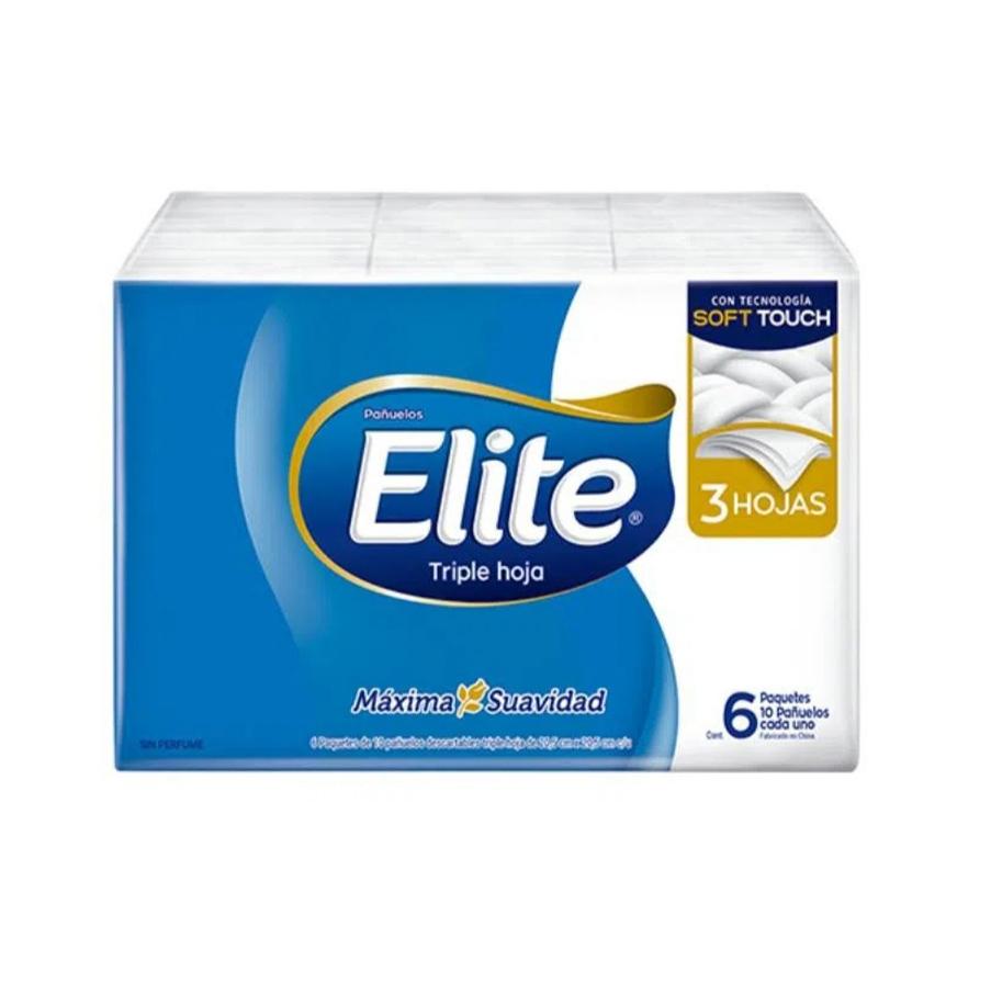 PAñUELOS ELITE PAQUETE X6U.