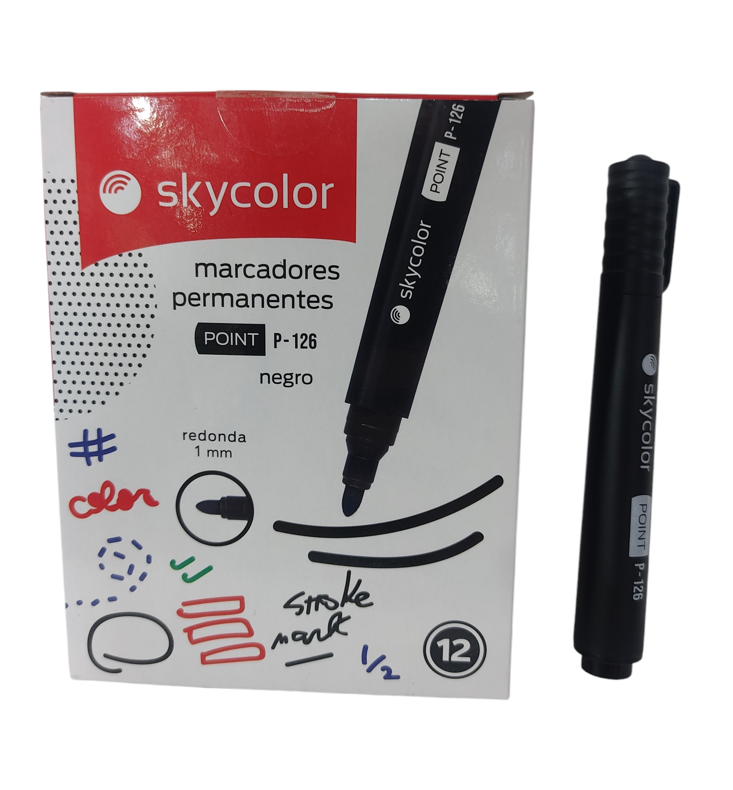 SKY MARCADORES PERM P/REDONDA JJ205368R-BK   NEGRO