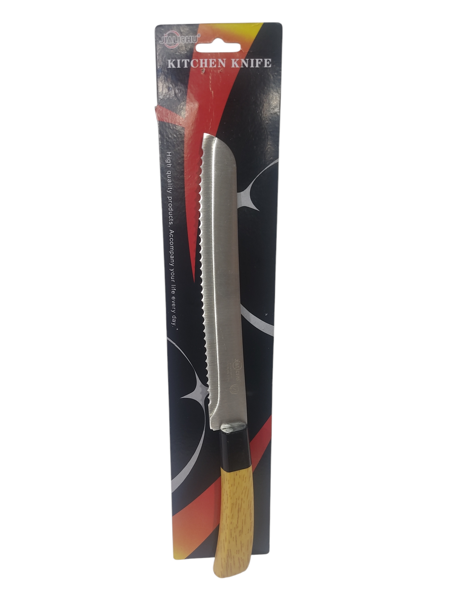 CARO.CUCHILLOS DE PAN S/MADERA 33CM KT7548   CUCHILLAS