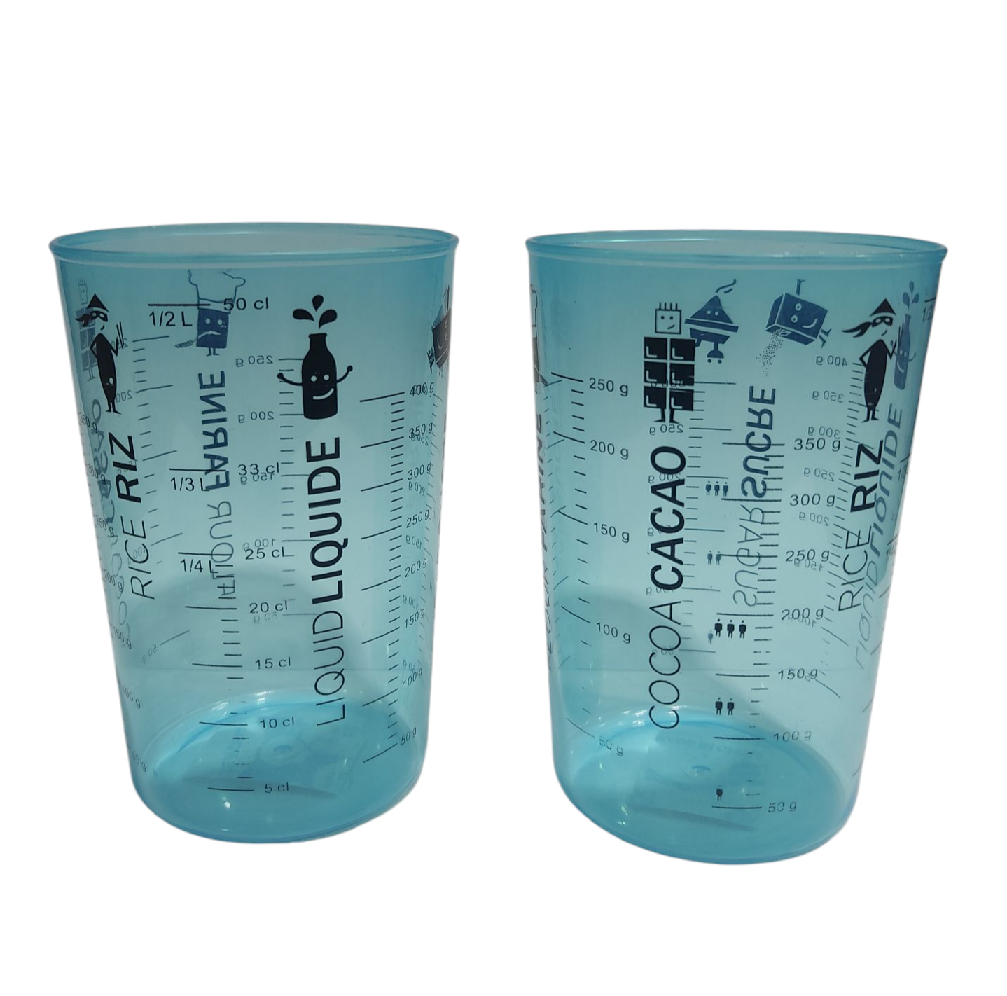 KK VASOS MEDIDORES PLASTICO NS071166    14X9CM