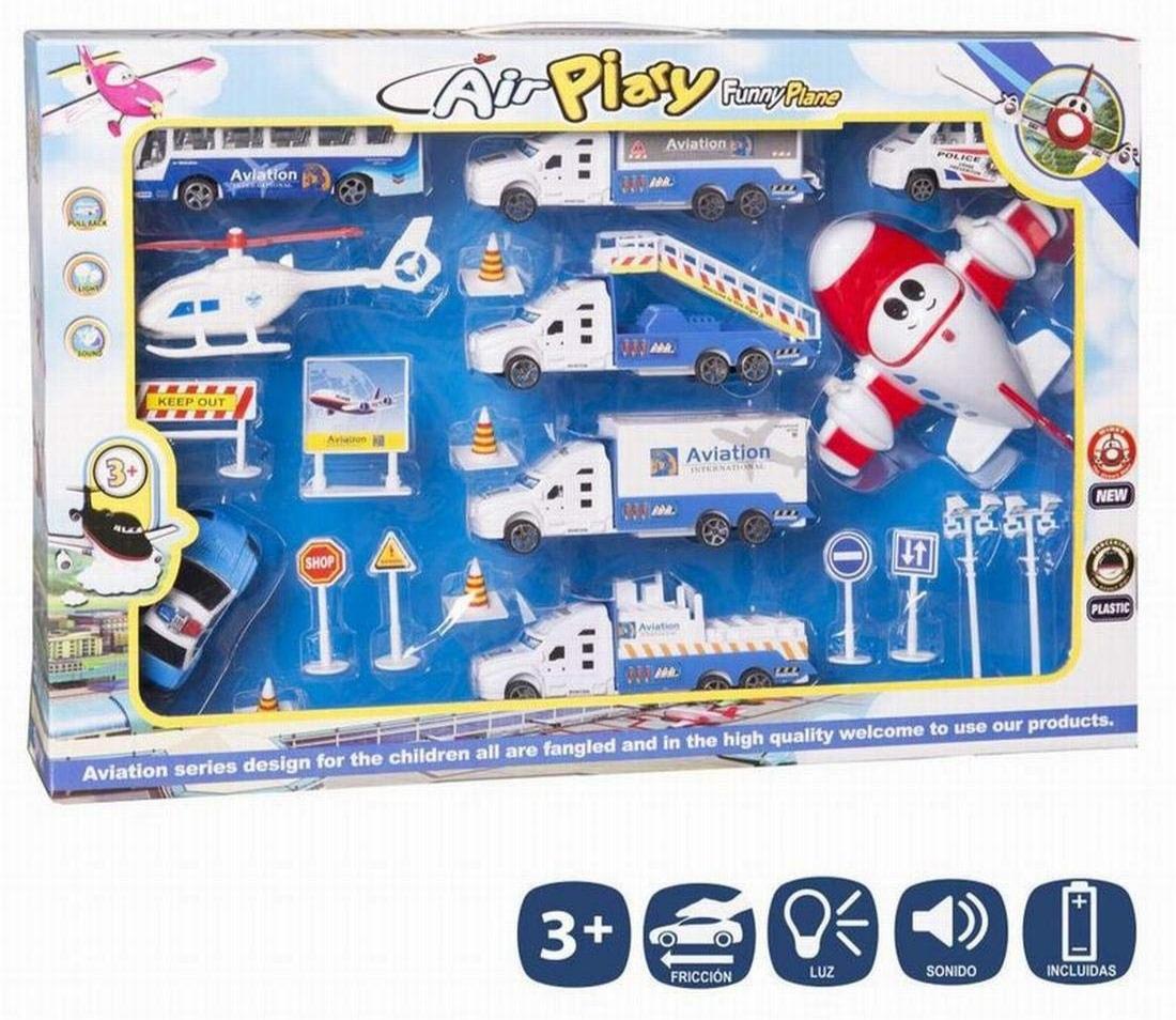 KK SET VEHICULOS/AVIONES C/ACC E/CAJA   48X21CM SD22729