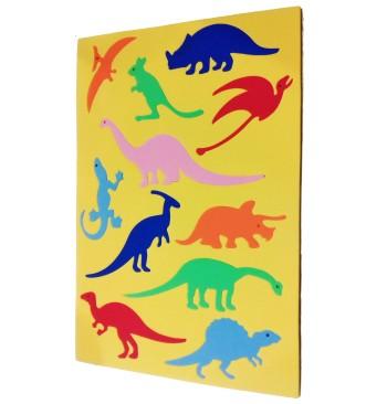 GOMA EVA MAGIC 604 DINOSAURIOS               JUEGOS DIDACTICO-MEDIDA 23X33CM