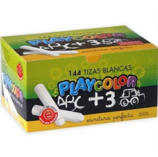 PLAYCOLOR TIZAS X 144 BLANCA-2001-