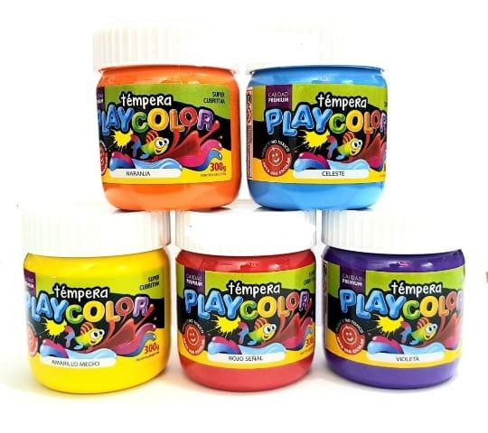 PLAYCOLOR TEMPERAS POTE 250/300 GR.-1100-