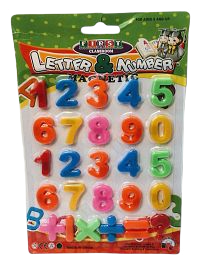 NUMEROS C/IMAN CHICO E/BL.261514             JUEGOS DIDACTICO - ALTURA 2.4CM