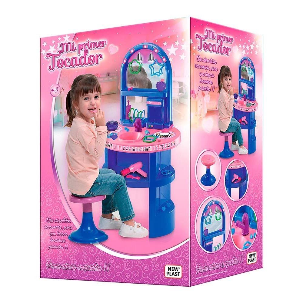 NEW PLAST 10627 MI PRIMER TOCADORES          JUEGO CON ACCESORIOS BELLEZA MAQUILLAJE