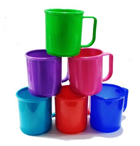 DRAZ TAZAS PLASTICAS 350CC                   ROSA-TURQUESA-VERDE-AZUL-ROJO-LILA