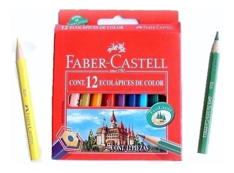 FABER CASTELL LAPIZ COLOR CORTO X12          LAPICES