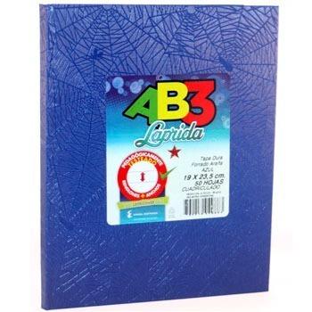 CUADERNOS LAPRIDA AB3 X50HJ CUAD.AZUL 19X23