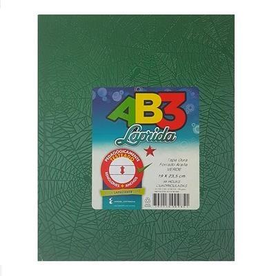 CUADERNOS LAPRIDA AB3 X50HJ CUAD.VERDE 19X23