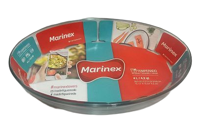 MARINEX-666401-OVAL GDE 39X27CM 4LTS         APTO MICROONDA,LAVAVAJILLA,HORNO A GAS/ELEC.