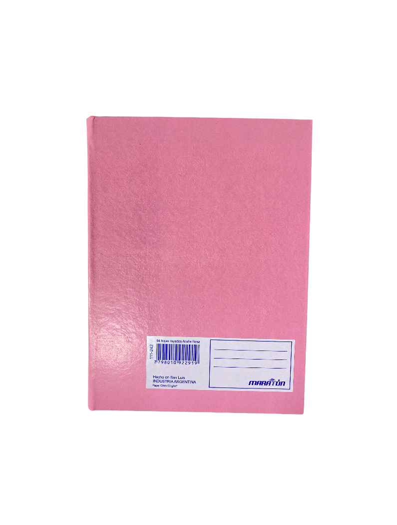 CUADERNOS MARATON 84HJ RAY 16X21 ROSA T/D