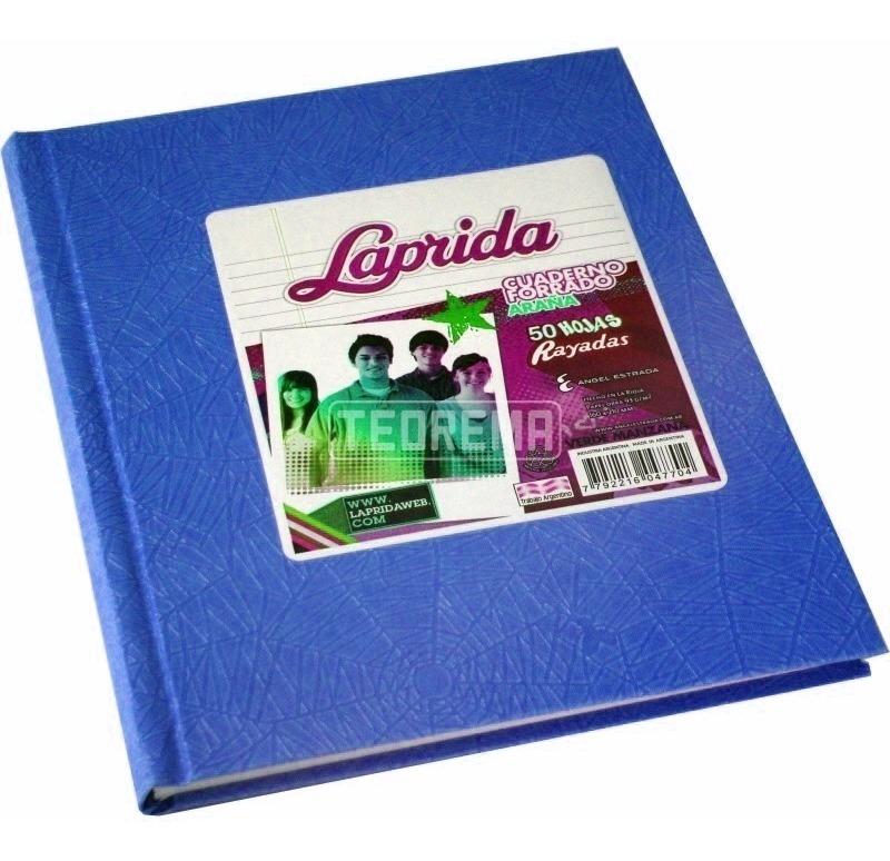 CUADERNOS LAPRIDA 16X21 50HJS AZUL RAYADO