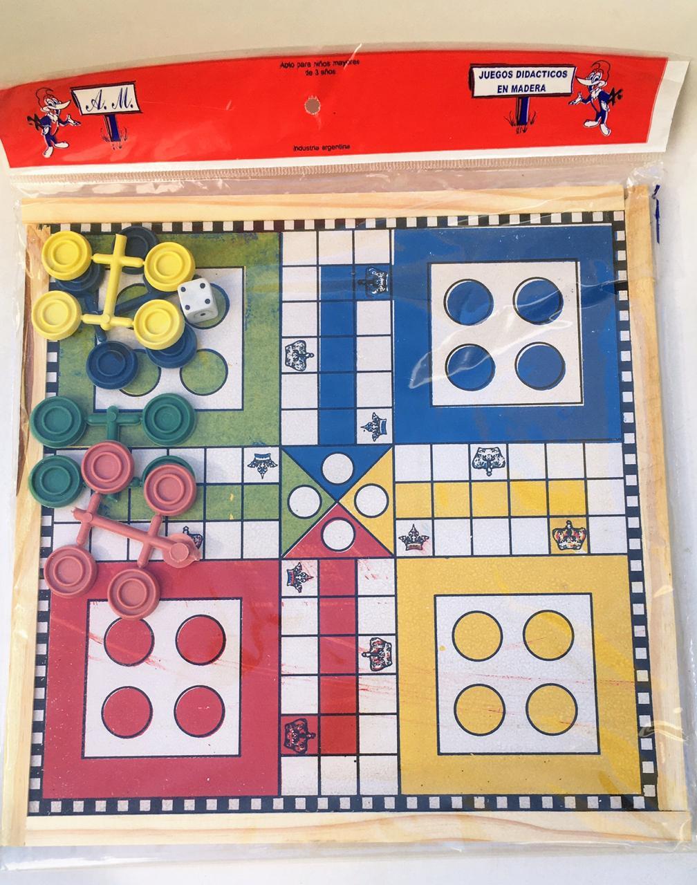 MADERA -AM- JUEGOS LUDO 27X27CM