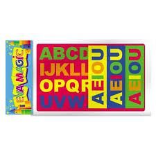 GOMA EVA MAGIC 2100 ABC RECTO                29X25CM( 2 PLANCHA +3 TIRAS VOCALES)