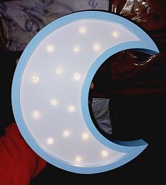 PA.CARTELES LUMINOSOS LUNA 30X23CM BA-52963