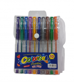 RENA.LAPICERAS ROLLER GEL X10U GEL IL0037    BRILLOS GLITTER