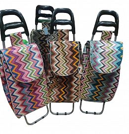 CARRITOS COMPRAS 2 RUEDAS C/BOLSO CHANGO     COLORES LISO NEGRO AZUL Y ROJO 93X30X30CM
